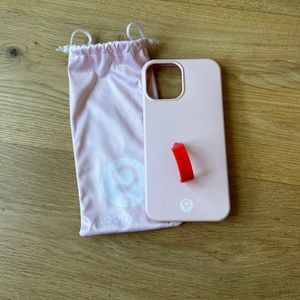 Blush Loopy phone case with lava loop